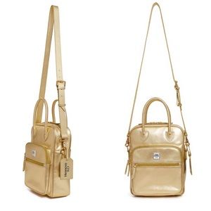 OPENING CEREMONY Gold Crossbody Travel Bag